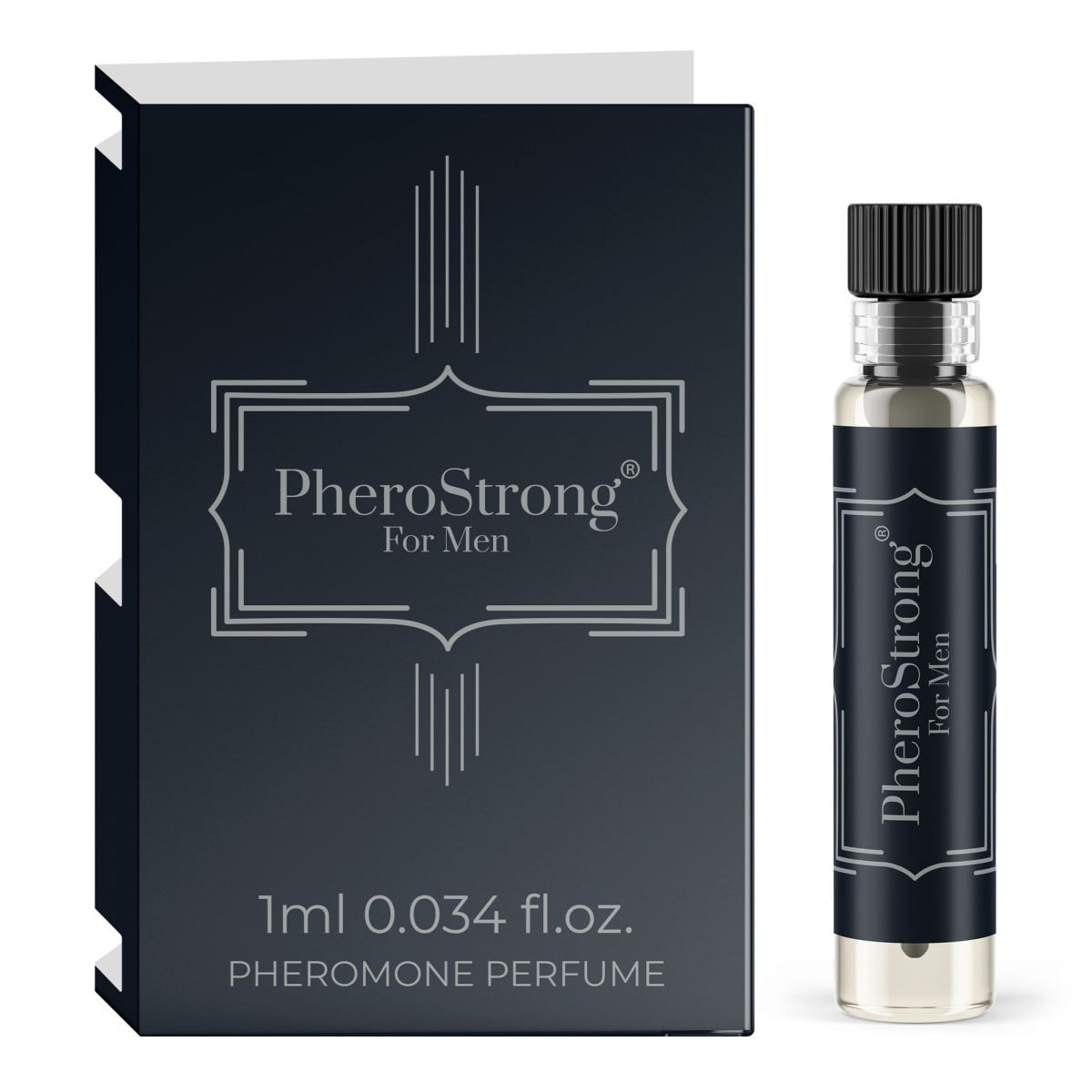 PheroStrong Pheromone for Men 1 ml, citrusovo-dřevitý parfém pro zvýšení sexuální přitažlivosti