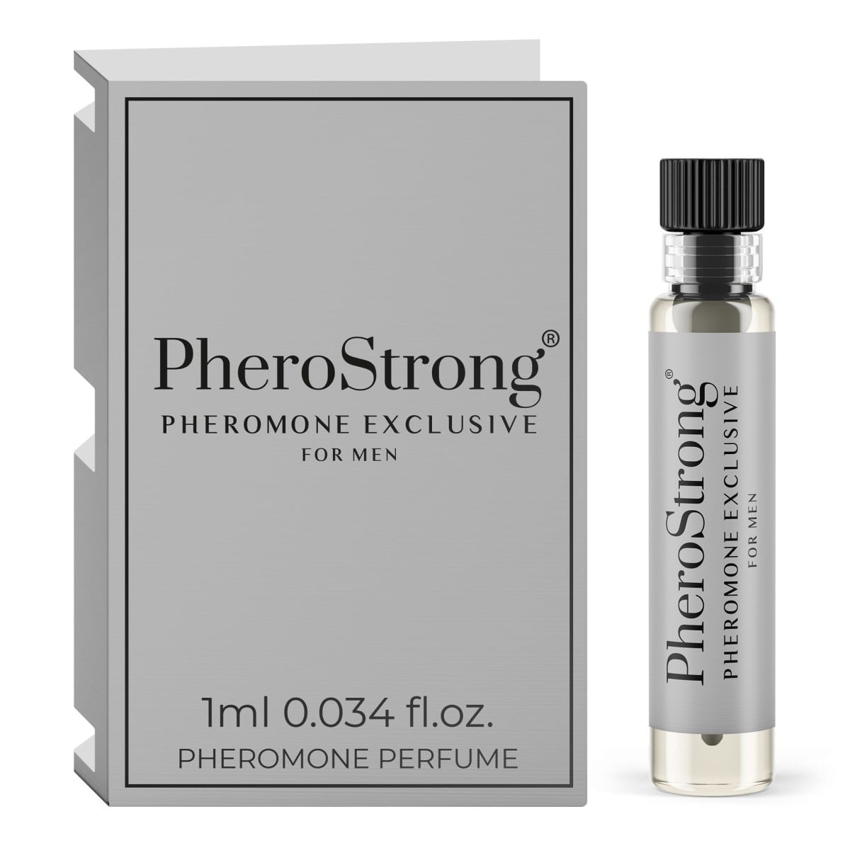 PheroStrong Pheromone Exclusive for Men 1 ml, kořenitě-dřevitý parfém pro zvýšení sexuální přitažlivosti