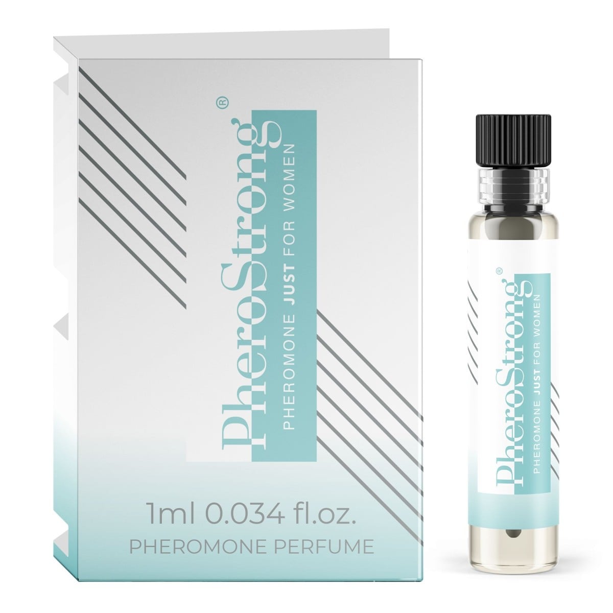PheroStrong Pheromone Just For Women 1 ml, kořenito-květinový parfém pro zvýšení sexuální přitažlivosti