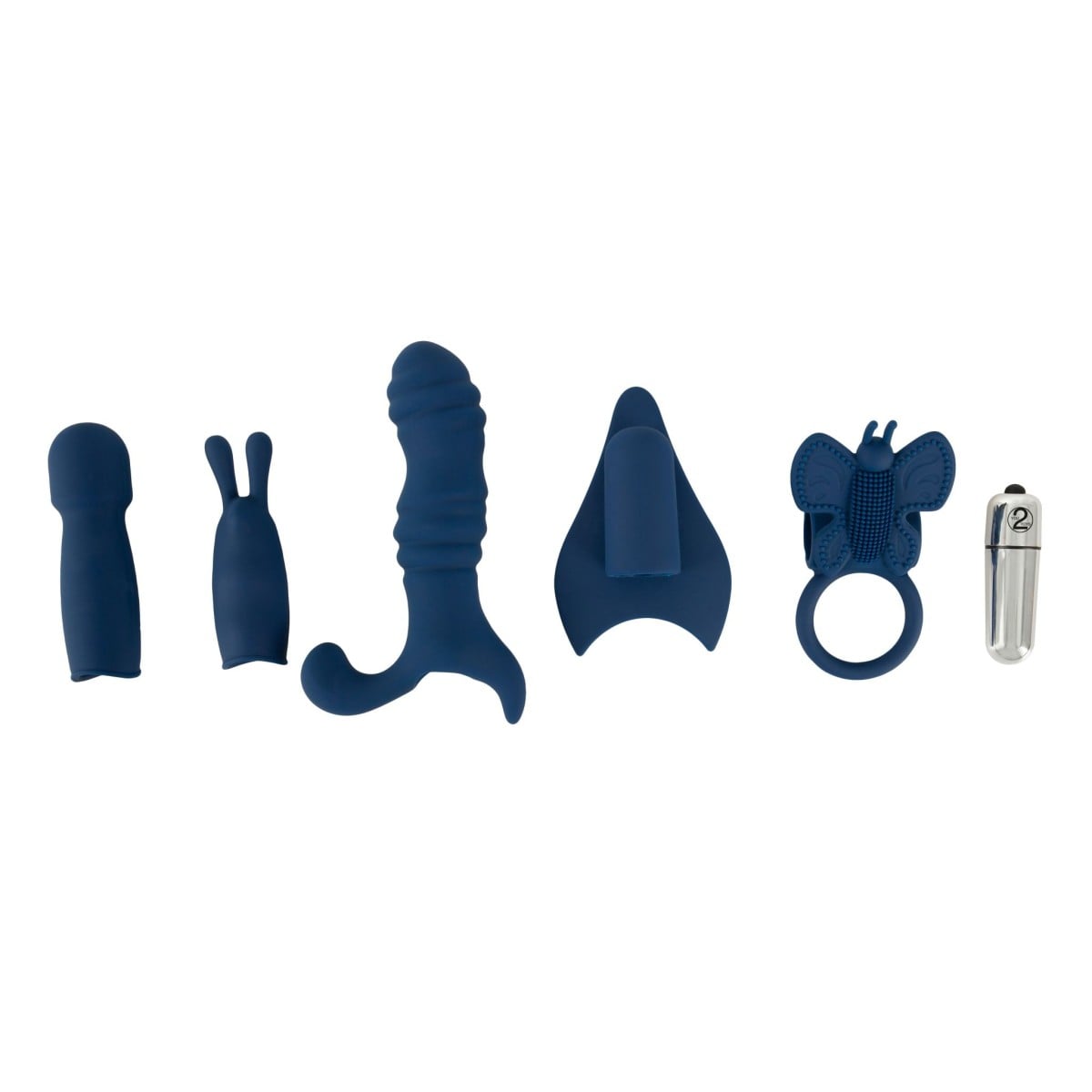 Magic Shiver Bullet Set, bullet vibrátor s 5 nástavci