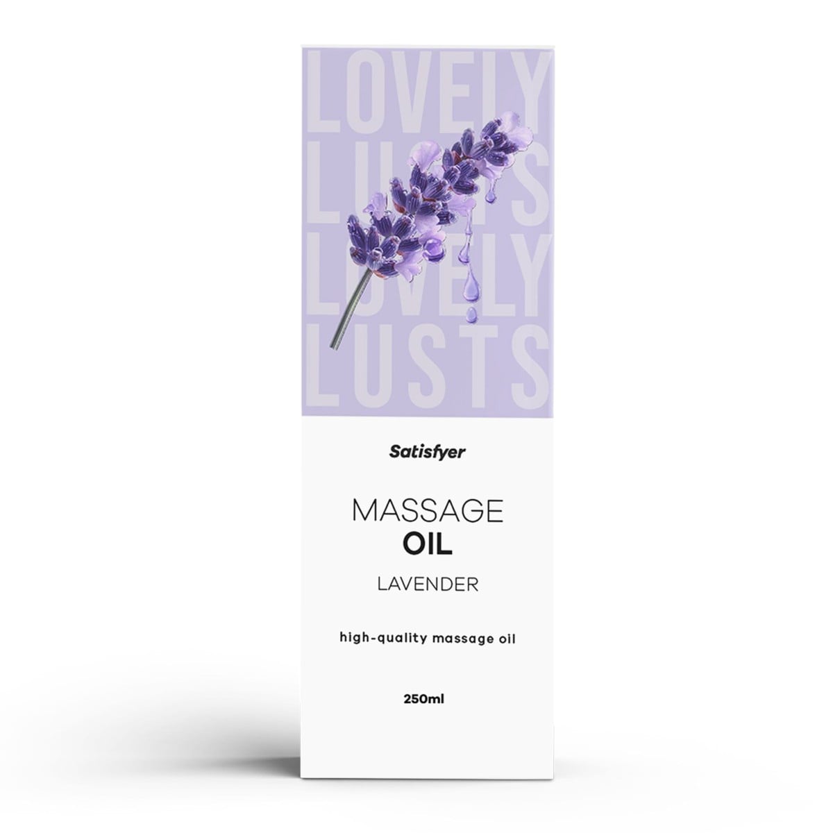 Satisfyer Massage Oil Lavender 250 ml, masážní olej s vůní levandule
