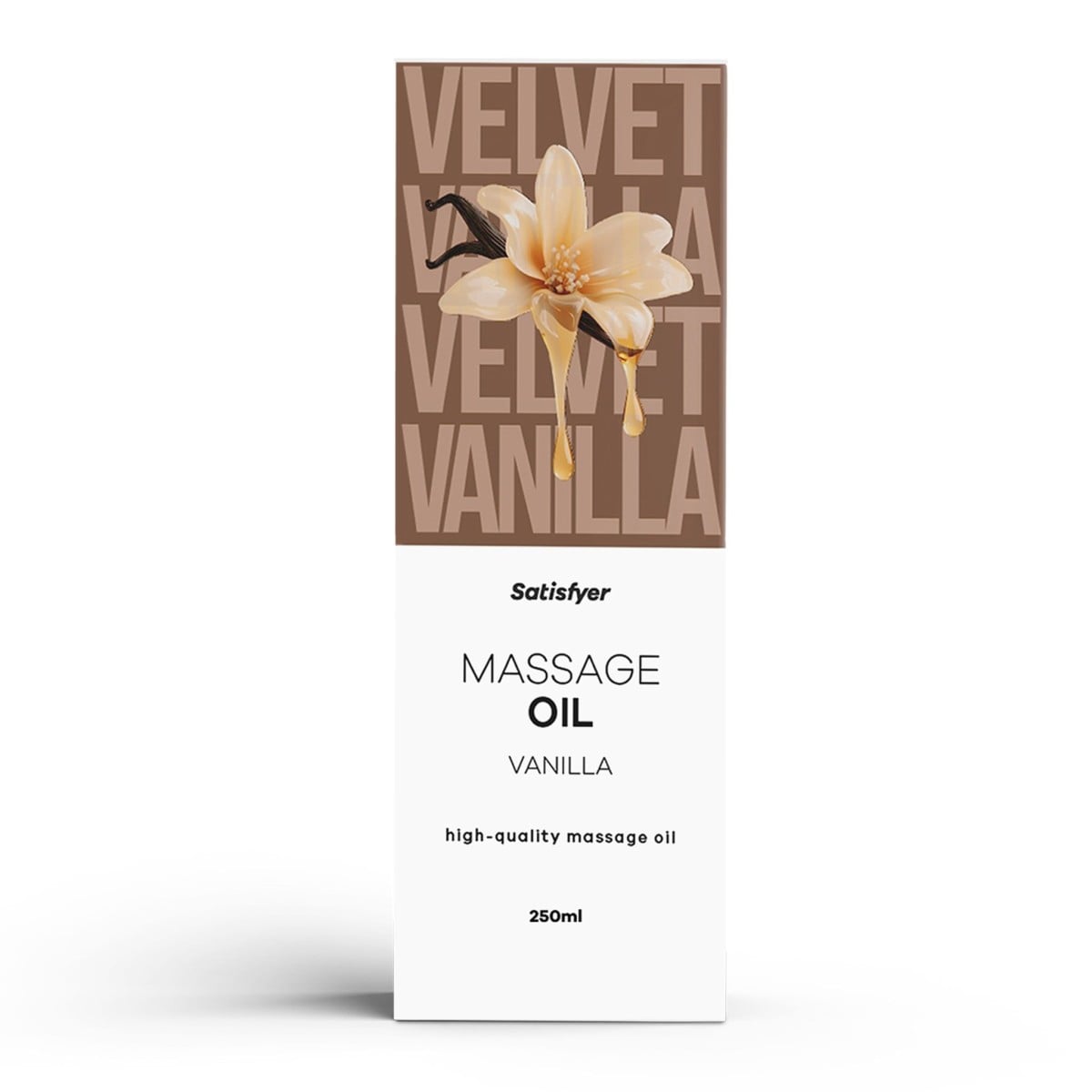 Satisfyer Massage Oil Vanilla 250 ml, masážní olej s vůní vanilky