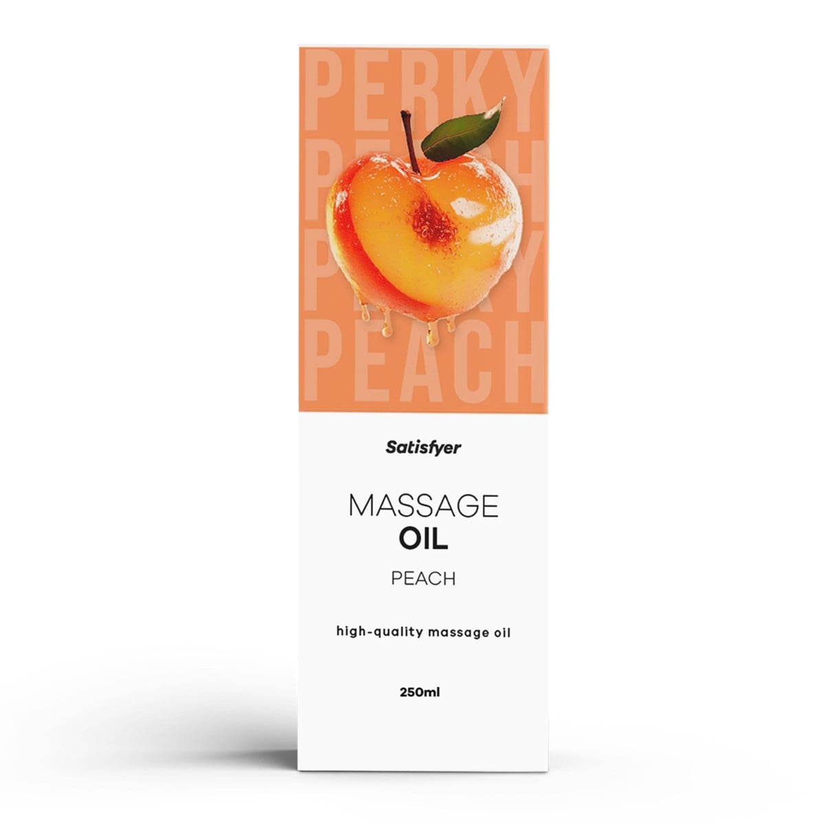 Satisfyer Massage Oil Peach 250 ml, masážní olej s vůní broskví