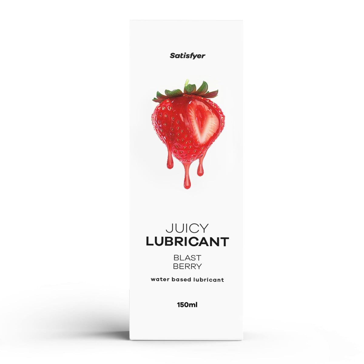 Satisfyer Juicy Lubricant Blast Berry 300 ml, lubrikant na vodní bázi s vůní jahod