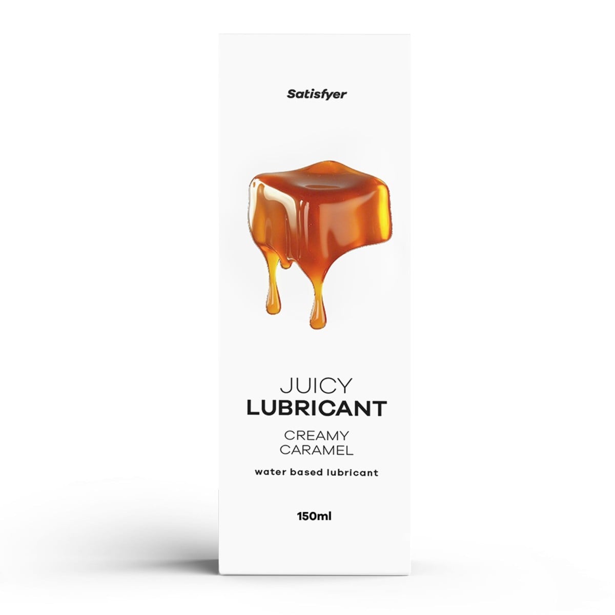 Satisfyer Juicy Lubricant Creamy Caramel 300 ml, lubrikant na vodní bázi s vůní karamelu