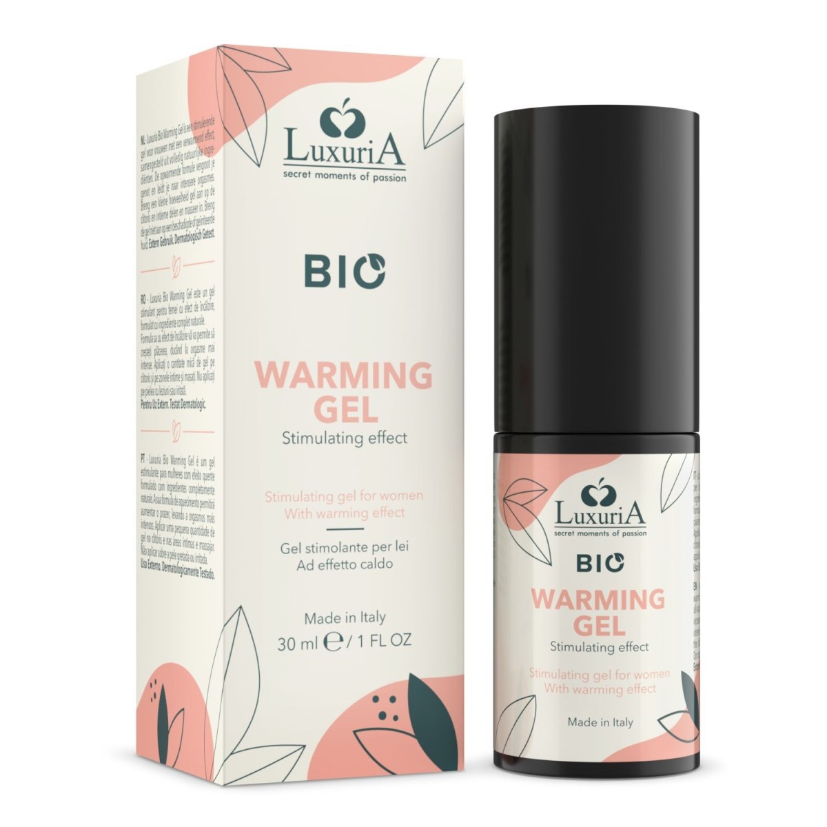 Luxuria BIO Warming Gel 30 ml, stimulační gel s hřejivým efektem