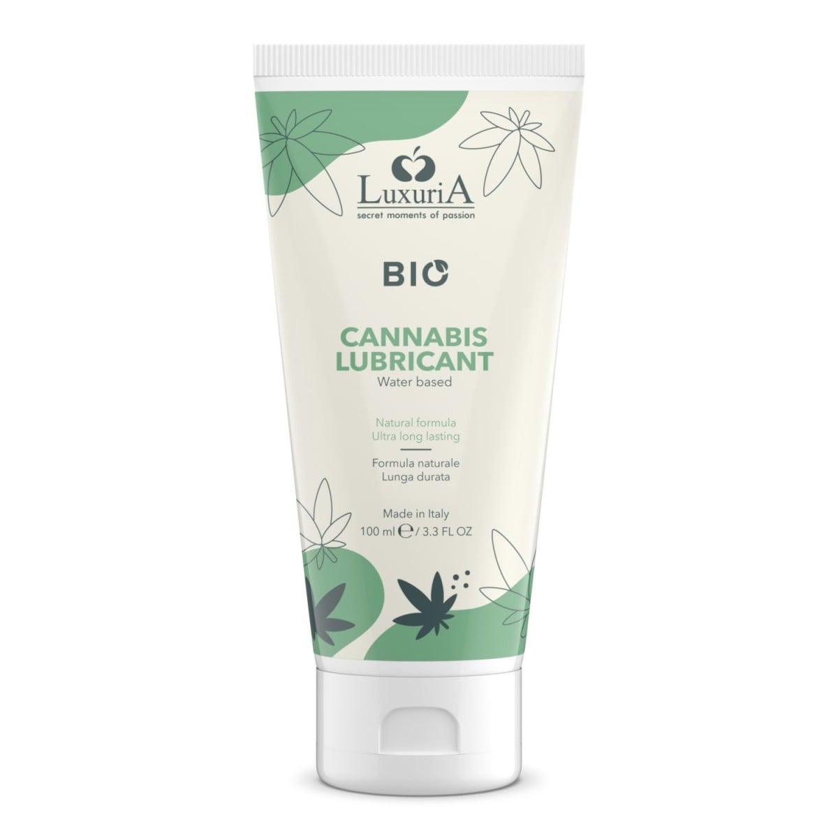 Luxuria BIO Cannabis Lubricant 100 ml, lubrikant na vodní bázi s extraktem z konopí