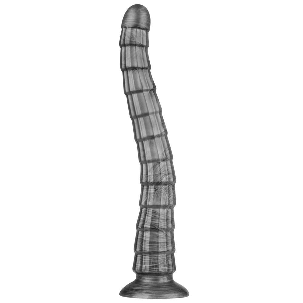 Lovetoy 14.5" King Sized Vibrating Vibrax Slider, fantasy vibrátor z PVC 37 x 3,6–5,3 cm