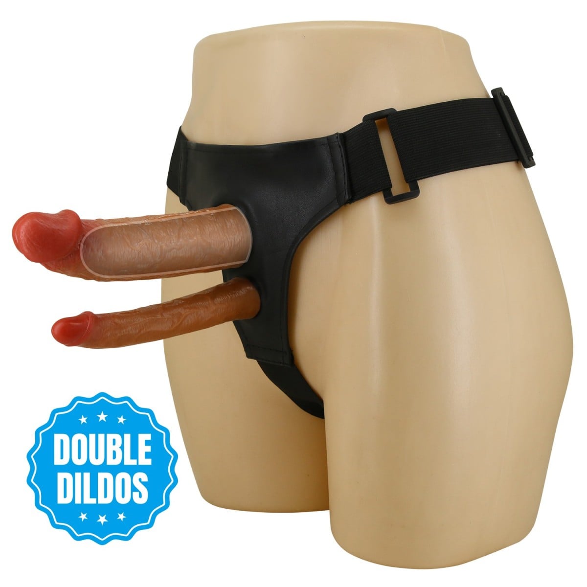 Baile Pretty Love Keaven Harness Briefs, strap-on postroj se dvěma dildy