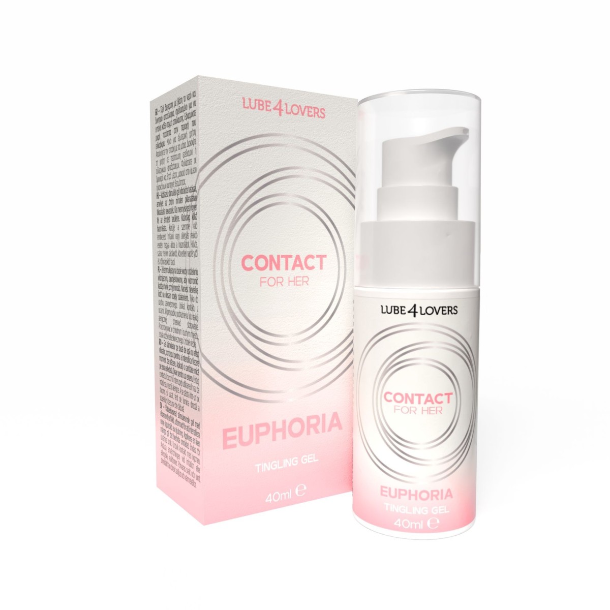 Lube4Lovers Euphoria Tingling Gel 40 ml, stimulační gel s vibračním efektem