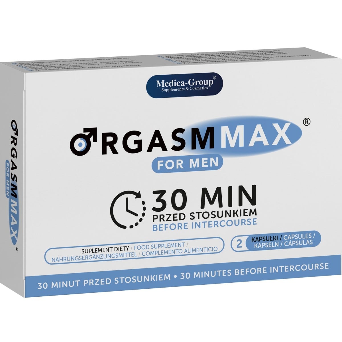 Medica-Group Orgasm Max For Men 2 kapsle, doplněk stravy pro prodloužení styku