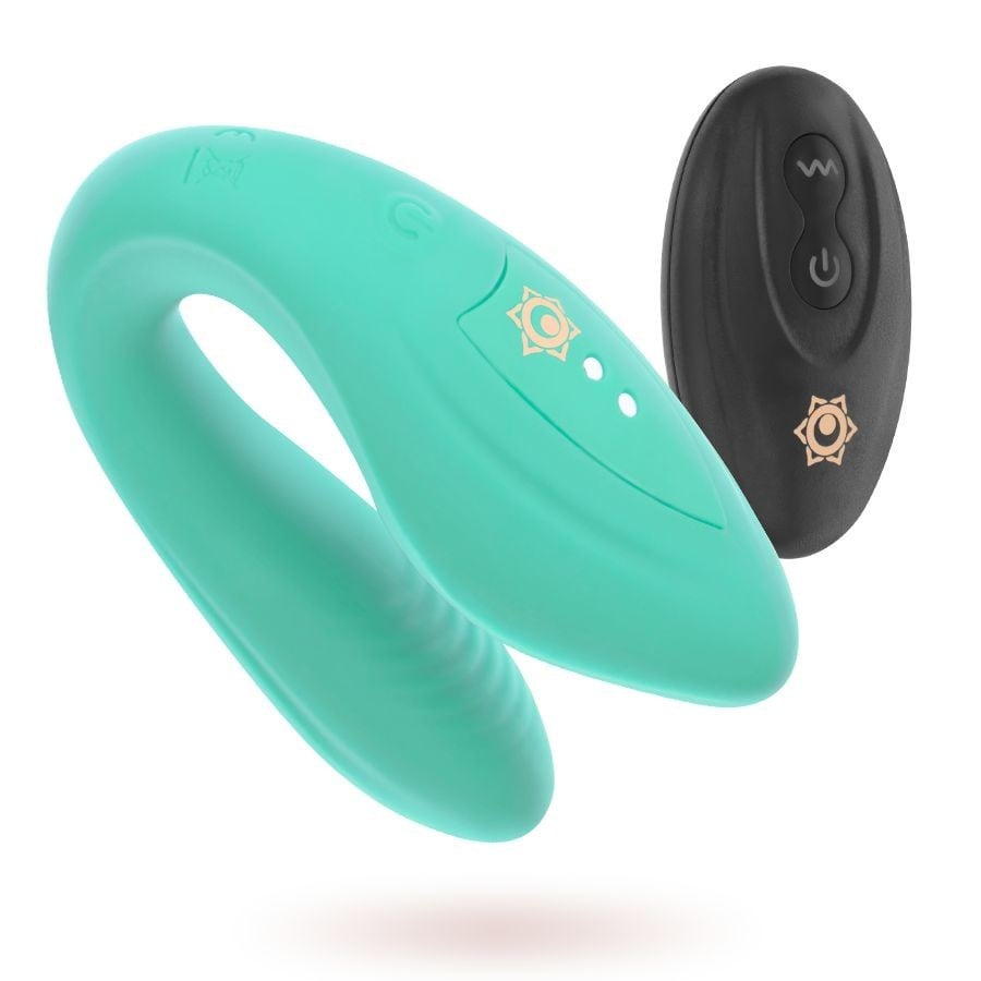 Vibrátor pro páry Rithual Kama Aqua, silikonový partnerský vibrátor na dálkové ovládání