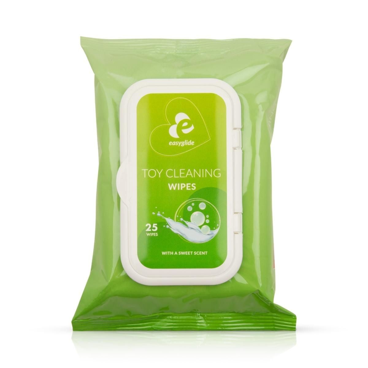 EasyGlide Toy Cleaning Wipes 25 pcs, vlhčené ubrousky k čištění erotických pomůcek