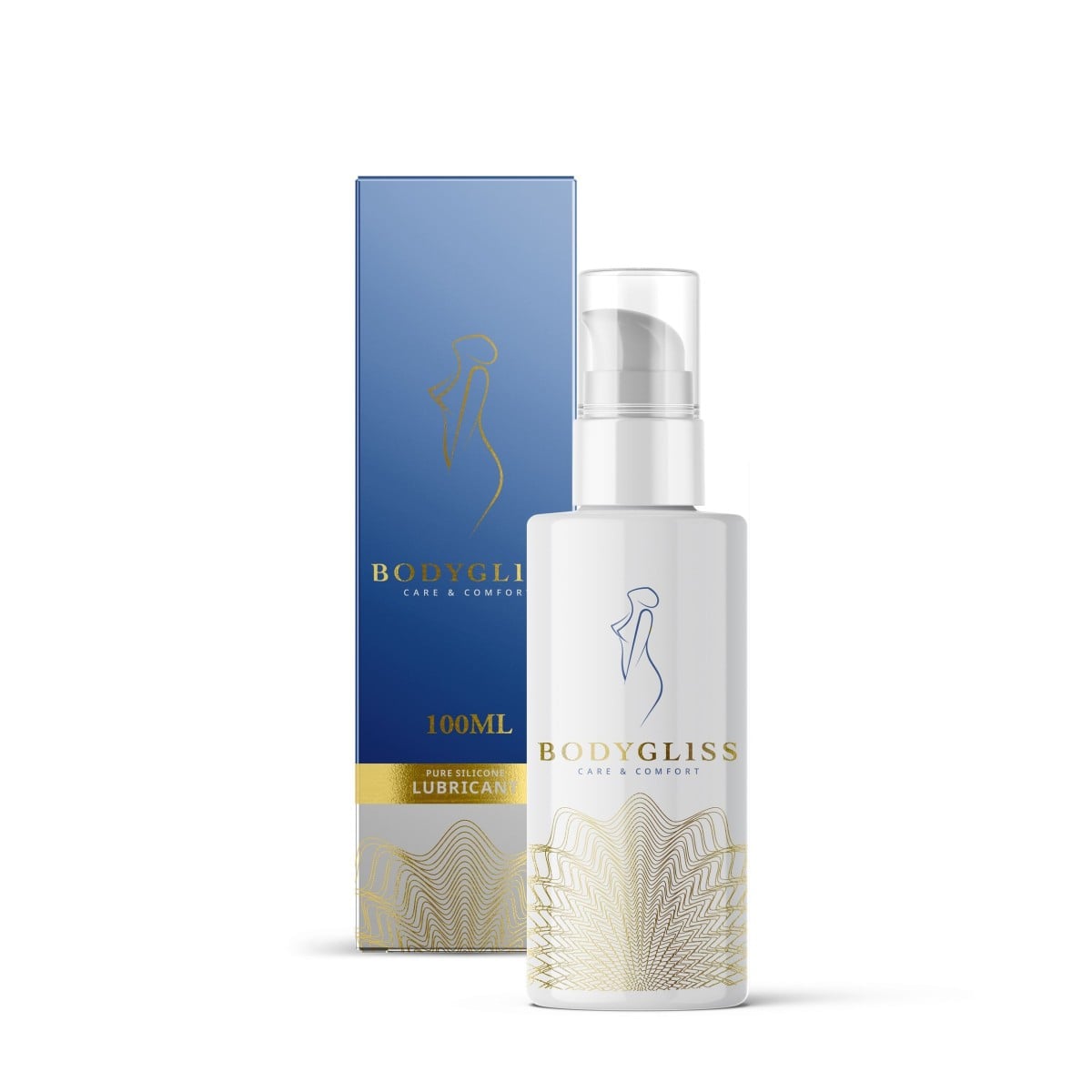 BodyGliss Care & Comfort 100 ml, lubrikant na silikonové bázi