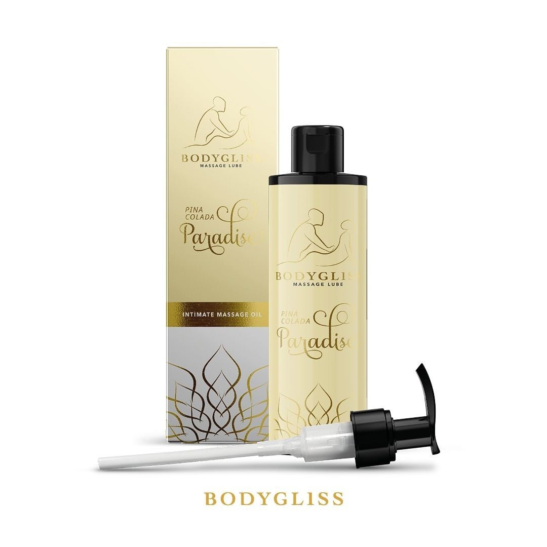 BodyGliss Pina Colada Paradise 150 ml, masážní olej a lubrikant s vůní pina colady