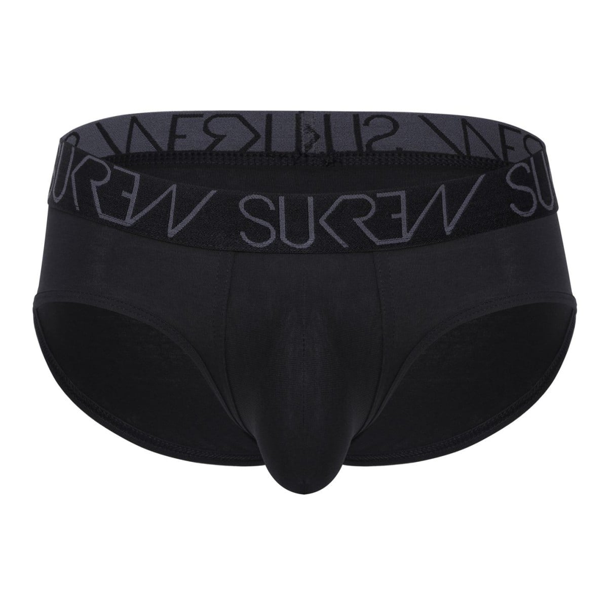 Slipy Sukrew Apex Brief Black M, černé pánské slipy