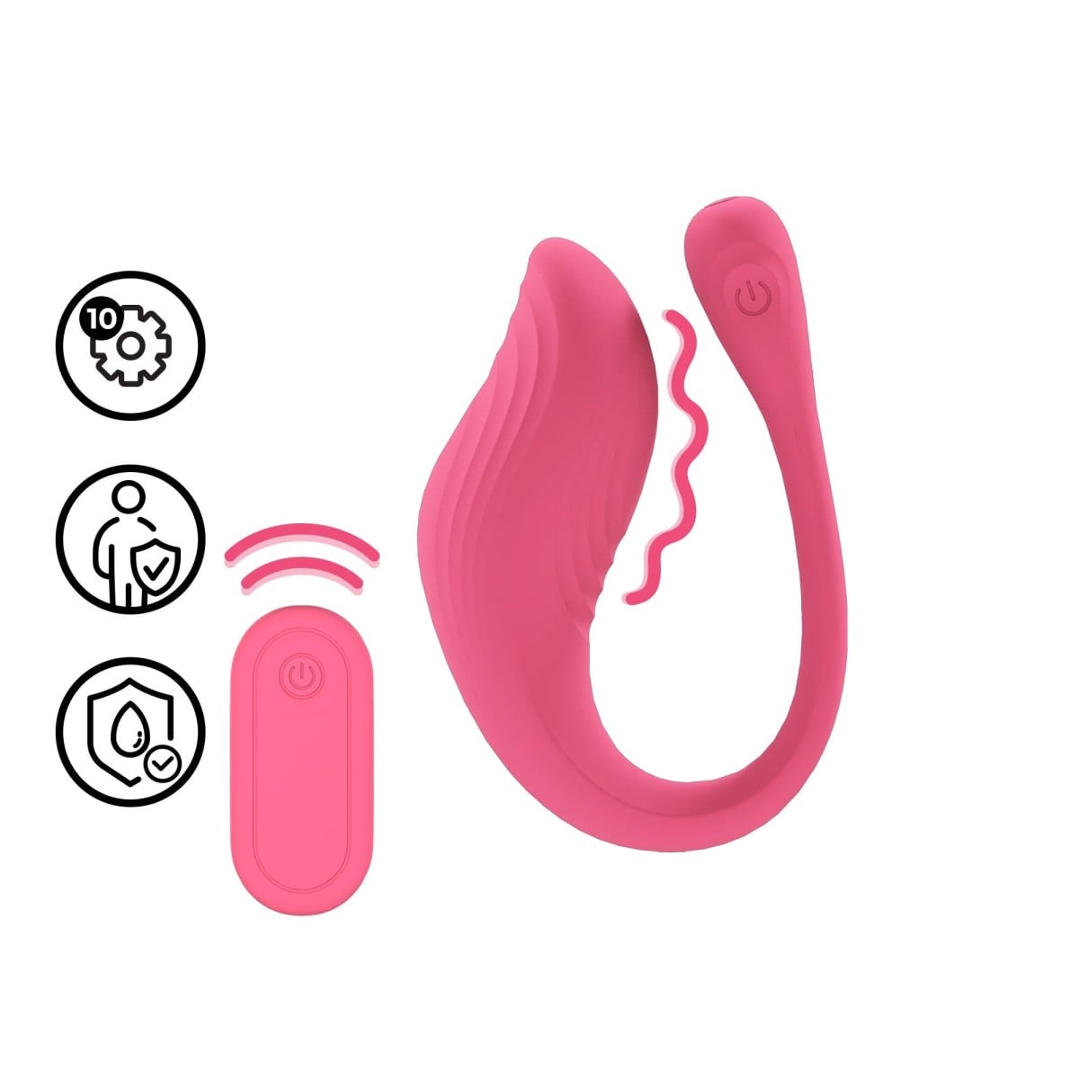 Loveline Vibrating G-Spot Vibe with Remote Control, silikonový vibrátor do kalhotek s dálkovým ovládáním