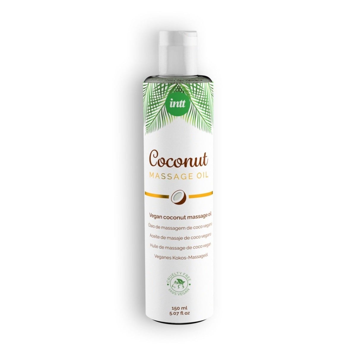 Intt Coconut Massage Oil 150 ml, masážní olej s vůní kokosu