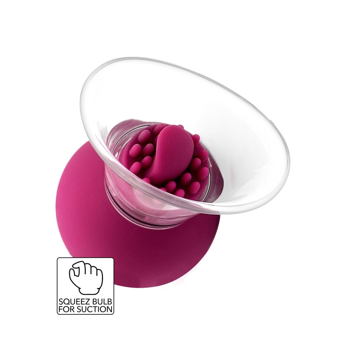 She.E.O Vibrating & Rotating Nipple & Clitoral Pump, vibrační a rotační pumpa s jazýčkem 8 x 6 cm