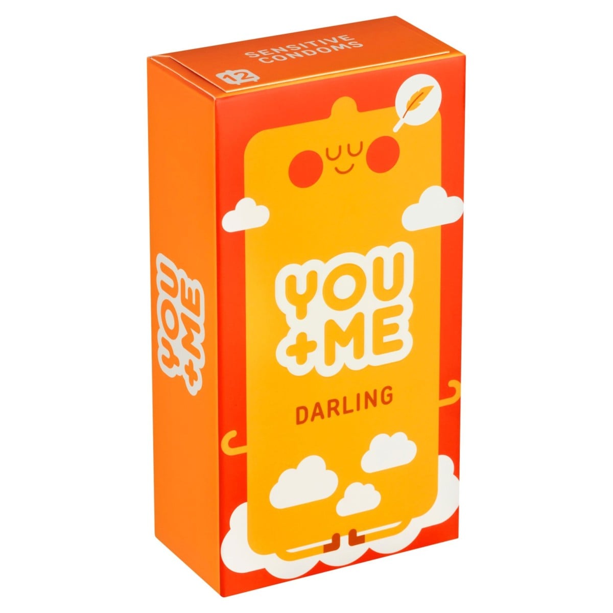 YOU+ME Darling 12 ks, extra tenké latexové kondomy s nominální šířkou 53 mm