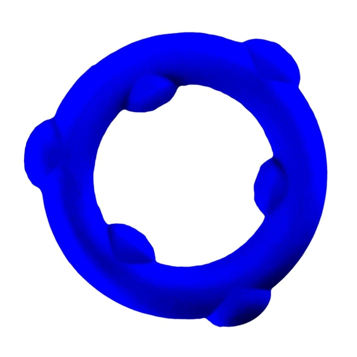 Erekční kroužek Oxballs Spinner modrý, elastický silikonový kroužek na penis