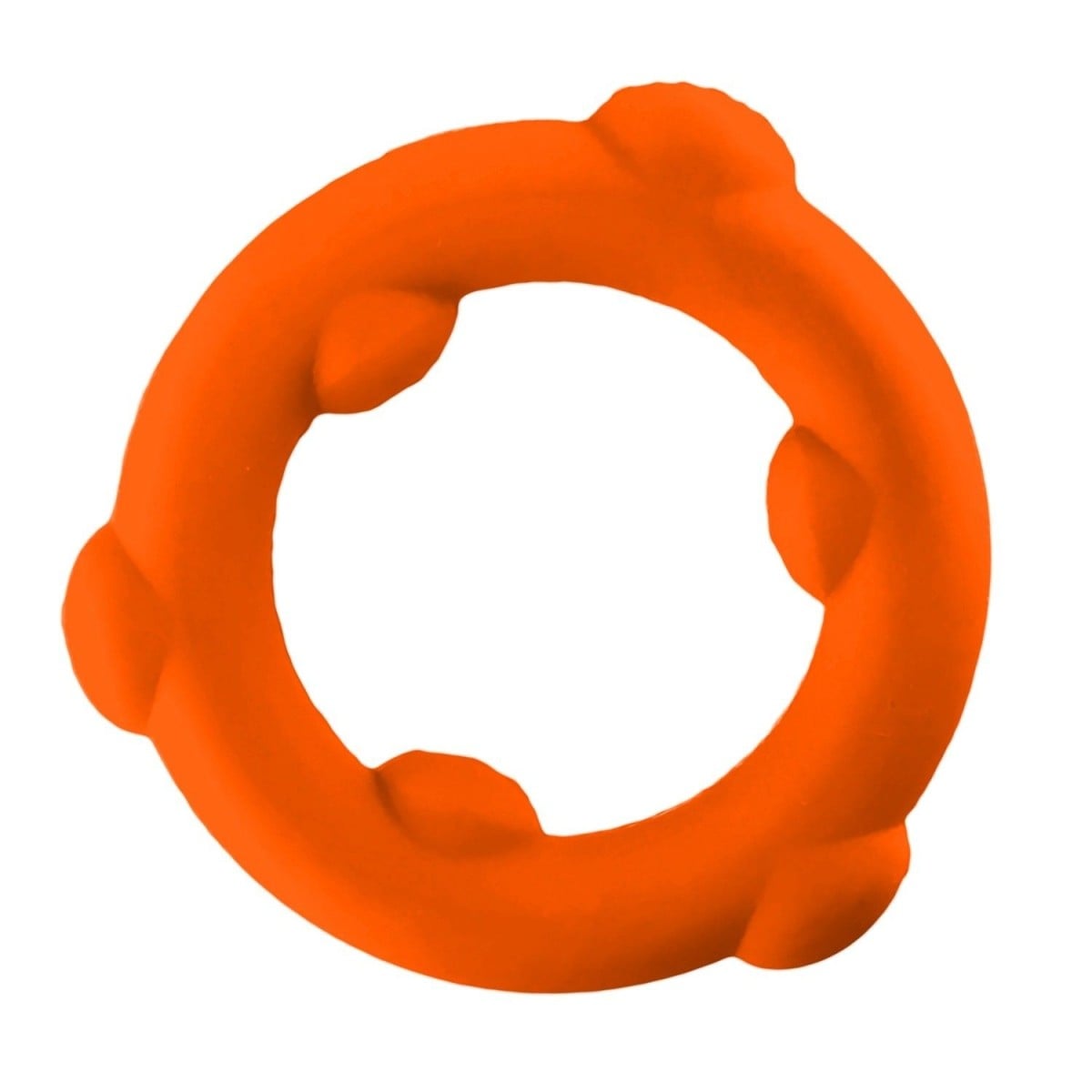 Erekční kroužek Oxballs Spinner oranžový, elastický silikonový kroužek na penis