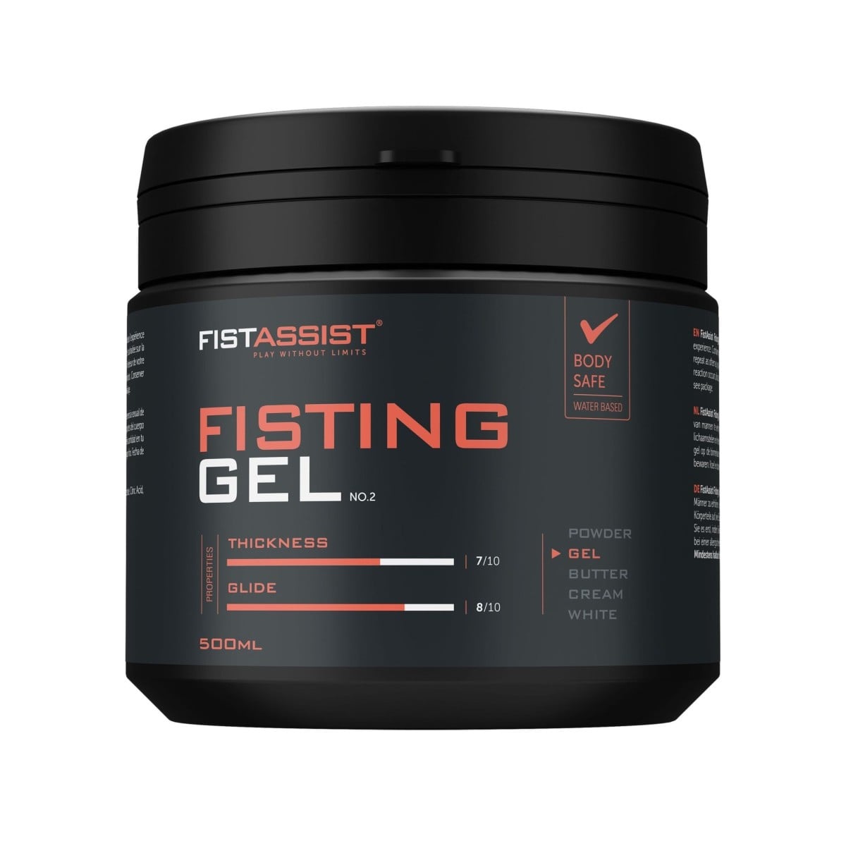 Cobeco Fist Assist Fisting Gel 500 ml, lubrikační gel na vodní bázi
