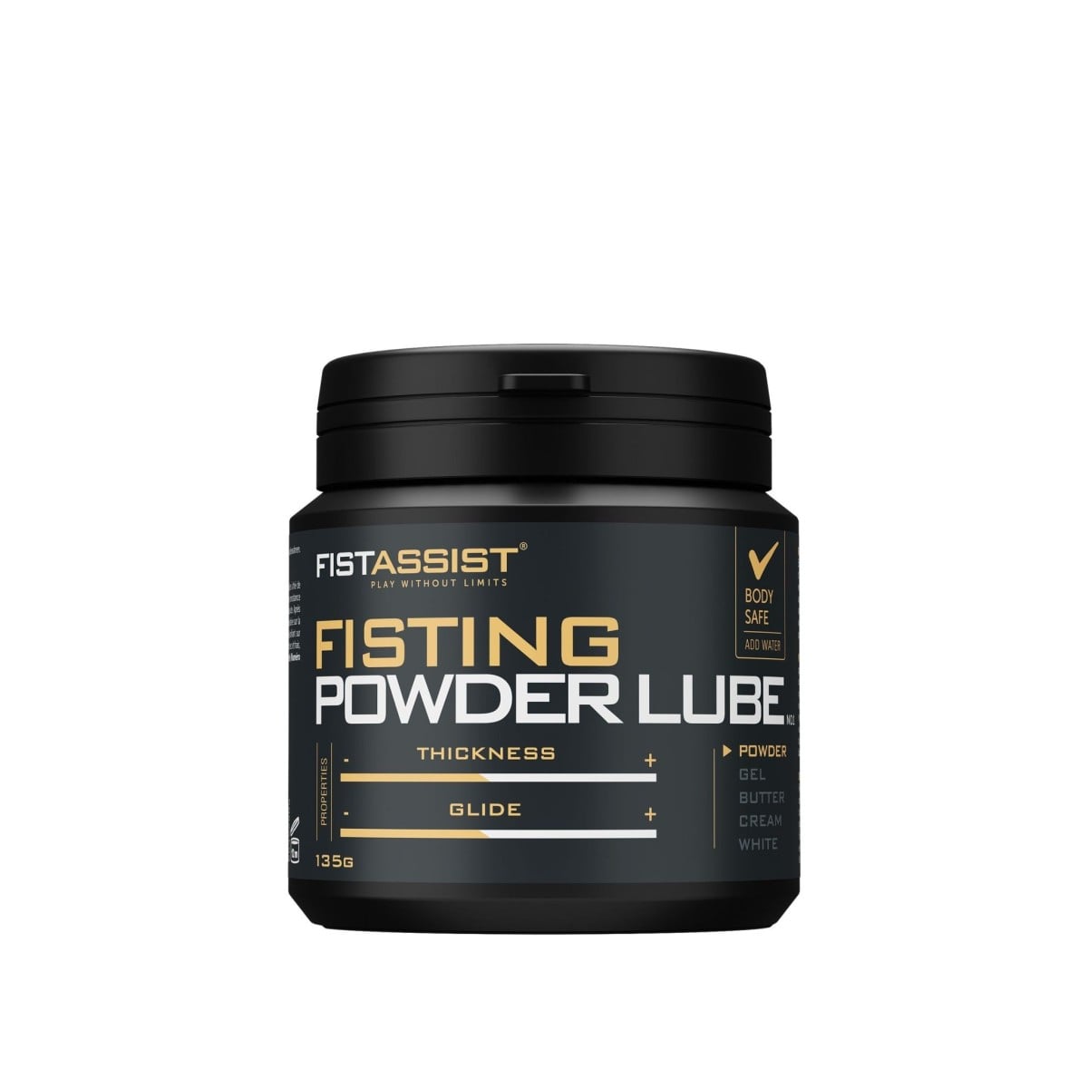Cobeco Fist Assist Powder Lube 135 g, instantní lubrikant 20 l