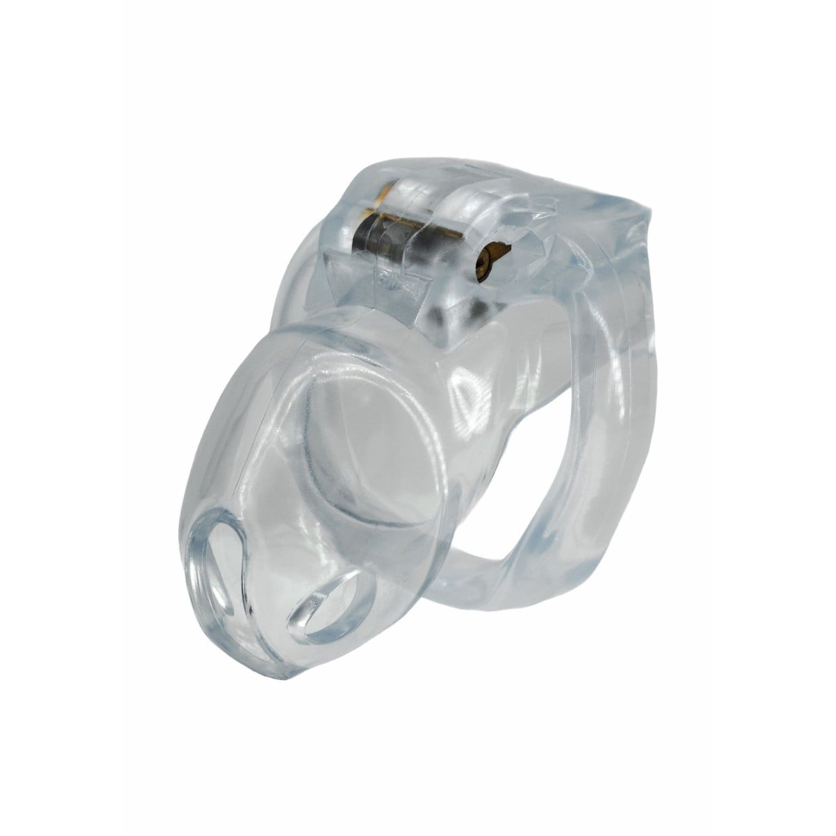 Hidden Desire Extreme Clear Control Cock Cage Short, pás cudnosti pro muže 70 mm