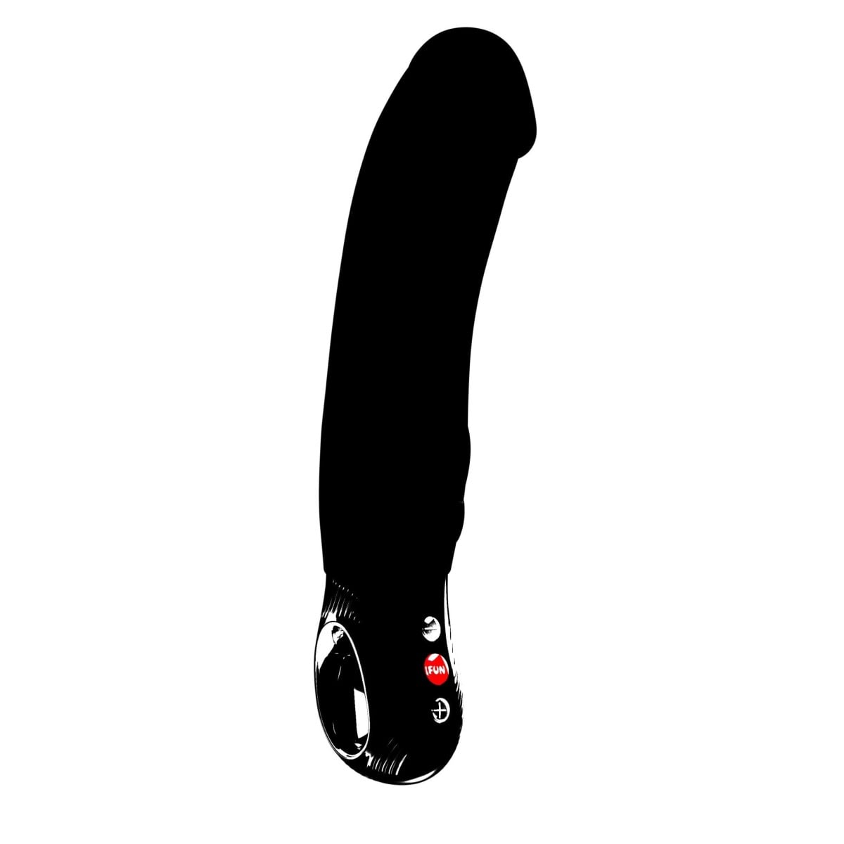 Vibrátor Fun Factory Big Boss USB-C černý, silikonový vibrátor na bod G 23,5 x 4,5 cm