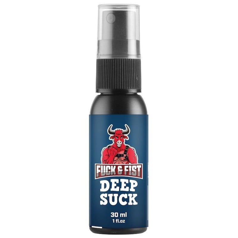 Fuck & Fist Deep Suck Spray 30 ml, orální sprej pro deep throat