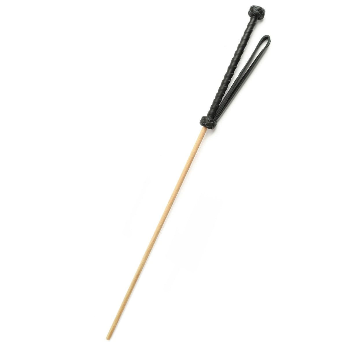 Hidden Desire The Obedience Cane, rákoska z bukového dřeva a kůže 60 cm