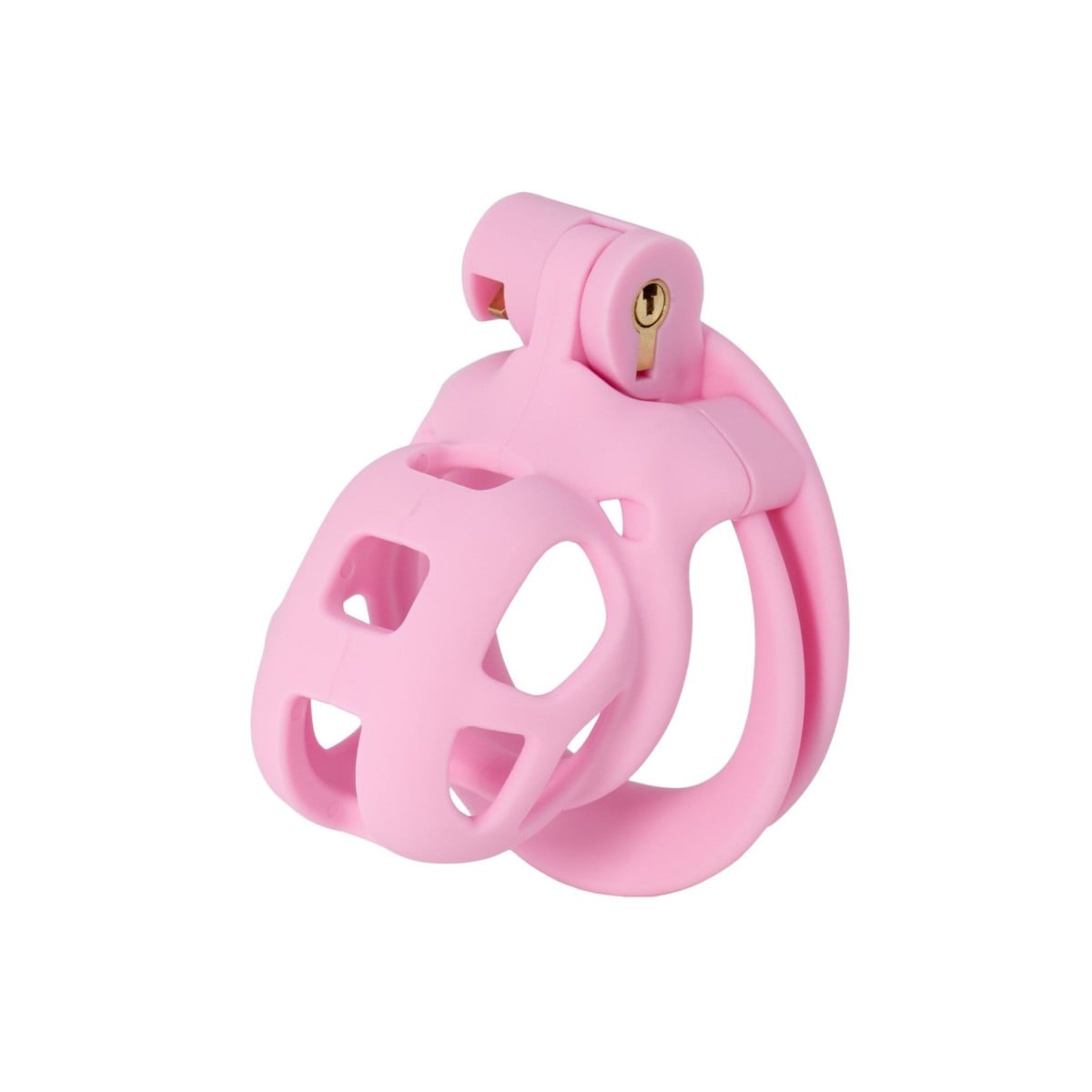 Klec na penis Hidden Desire Extreme Penis Prison X-Short růžová, pás cudnosti pro muže 40 mm