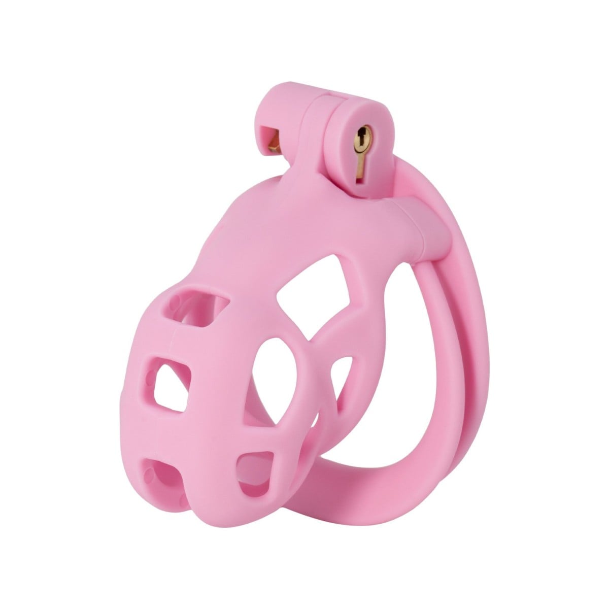 Klec na penis Hidden Desire Extreme Penis Prison Short růžová, pás cudnosti pro muže 60 mm