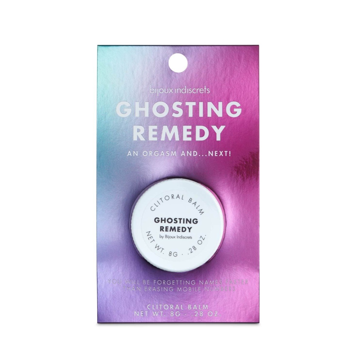 Bijoux Indiscrets Ghosting Remedy Clitoral Balm 8 g, balzám na klitoris s hřejivým efektem a vůní vetiveru