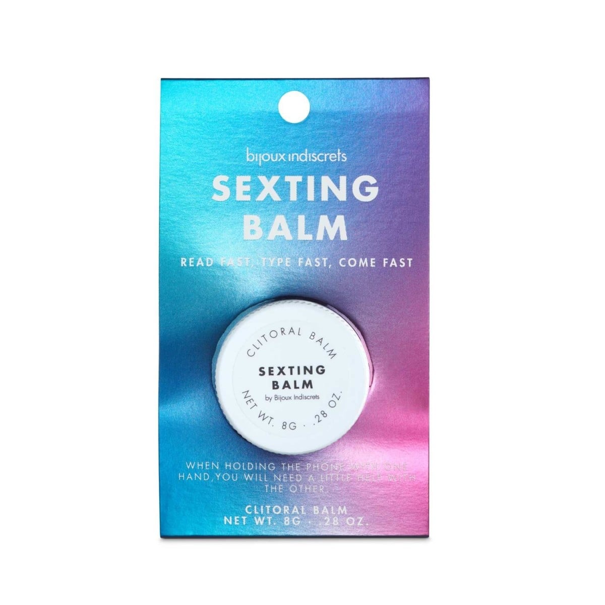 Bijoux Indiscrets Sexting Clitoral Balm 8 g, balzám na klitoris s hřejivým efektem a vůní zázvoru
