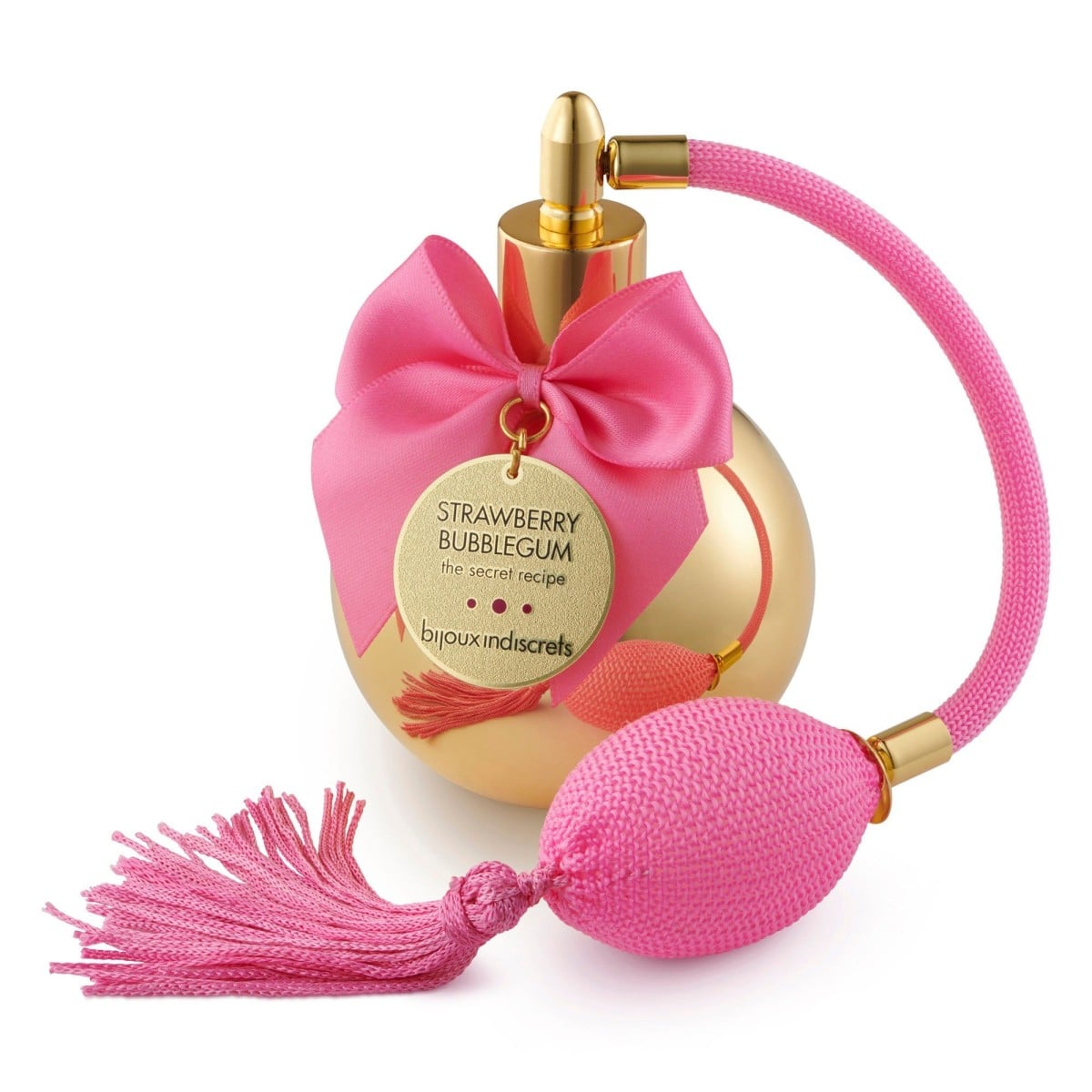 Bijoux Indiscrets Bubblegum Body Mist 100 ml, tělový sprej s vůní jahodové žvýkačky