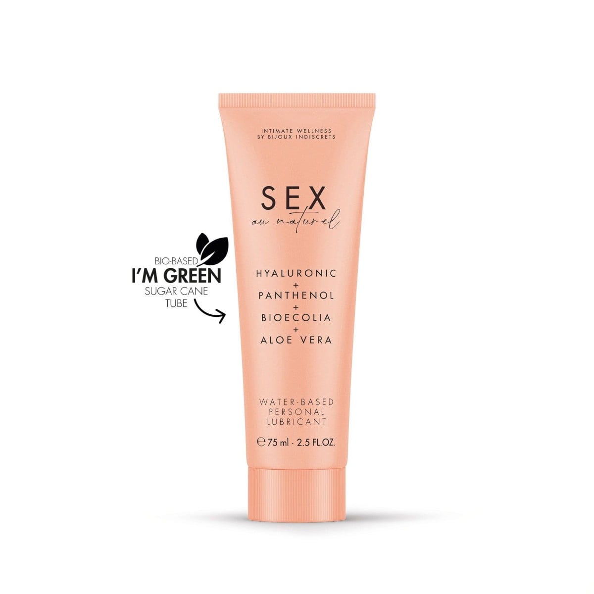 Bijoux Indiscrets Sex Au Naturel Water-Based Lubricant 75 ml, hydratační lubrikační gel na vodní bázi