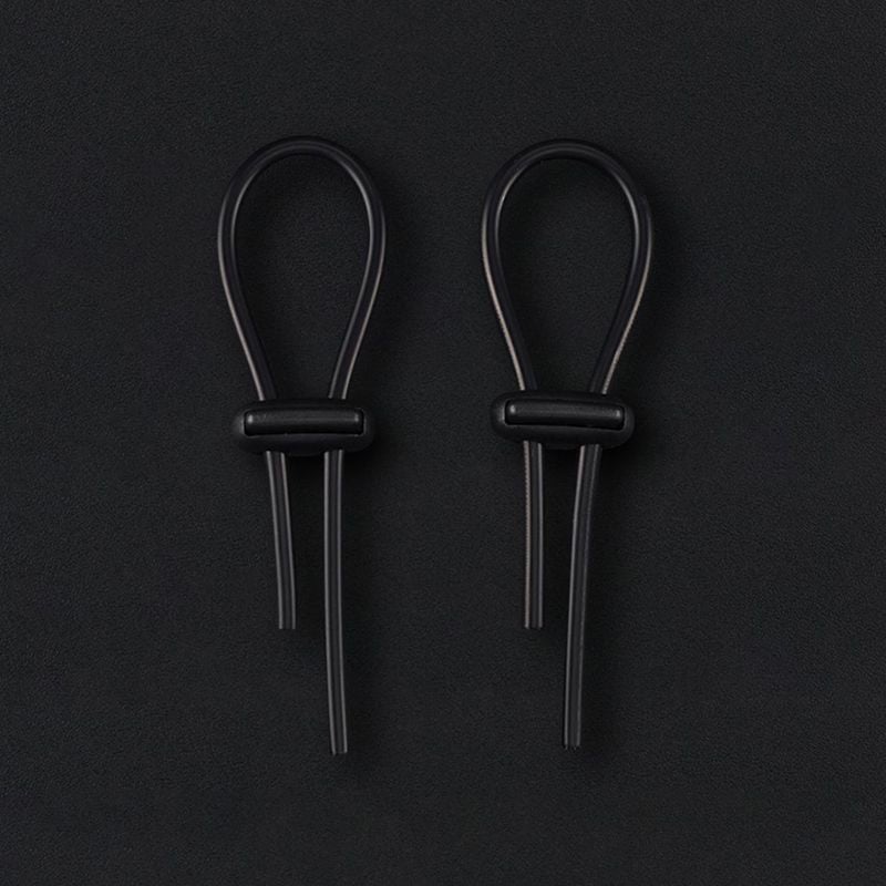 Dungeon Lab Conductive Rubber Rings CR-001 4 mm, stahovací smyčky na penis a varlata pro elektrosex