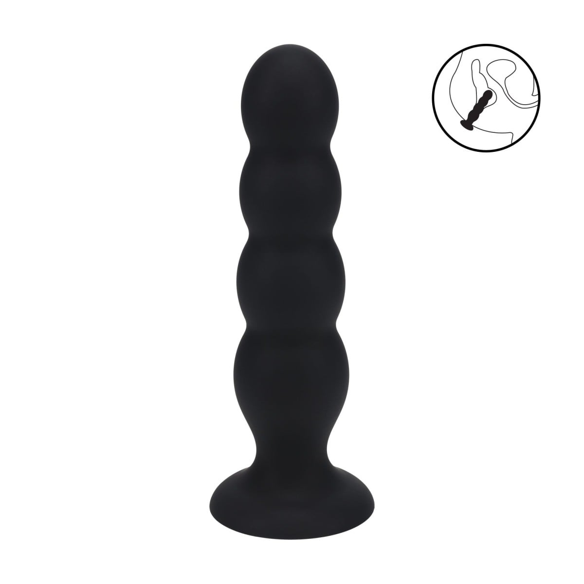 Levelz Quad Rattle Anal Plug XL, silikonové anální kuličky s vnitřní kuličkou 16,2 x 4 cm