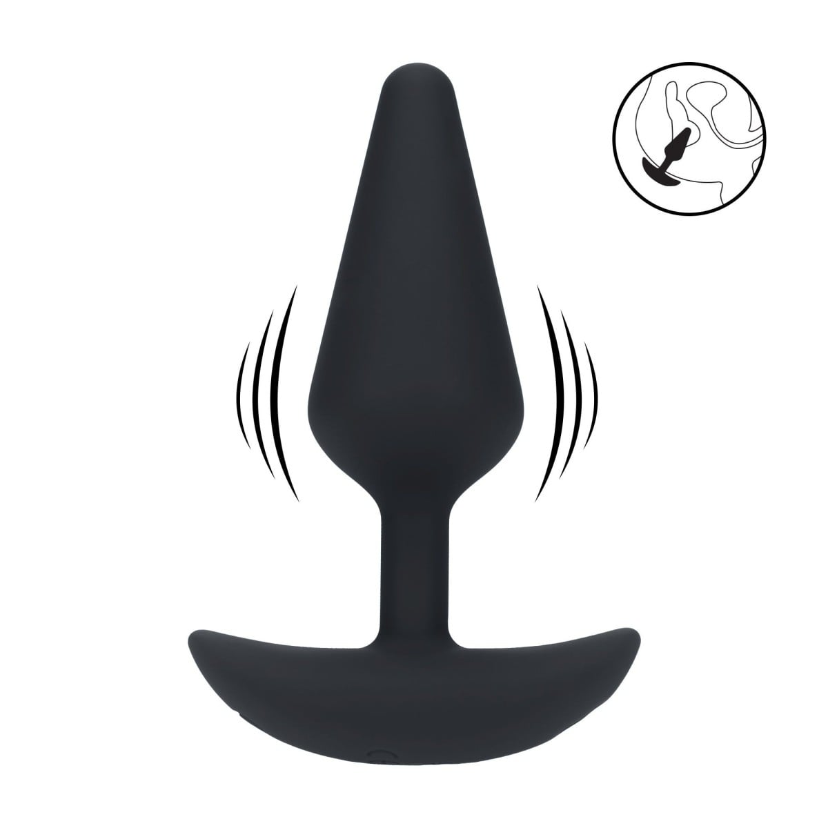Levelz Classic Vibrating Anal Plug M, vibrační anální kolík 12 x 3,7 cm