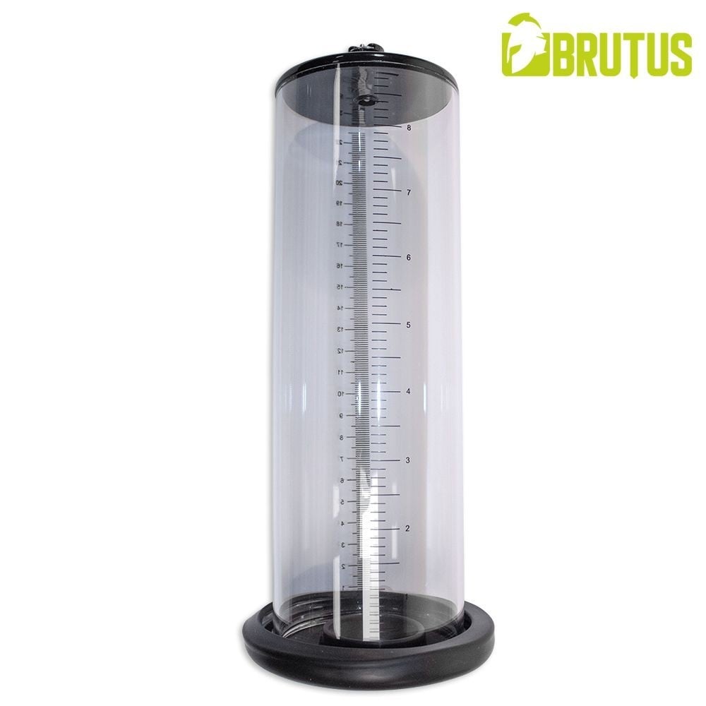 Brutus Premium Penis Cylinder 9 x 3 inch, průhledný válec na penis pro vakuové pumpy 23 x 7,6 cm