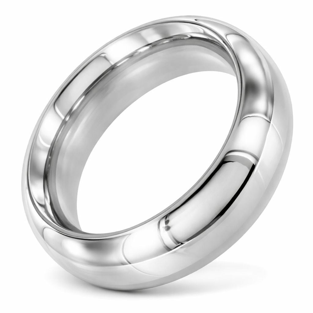 Erekční kroužek Slave4master Delta Donut 45 mm, erekční kroužek z nerezové oceli, výška 20 mm, tloušťka 9 mm
