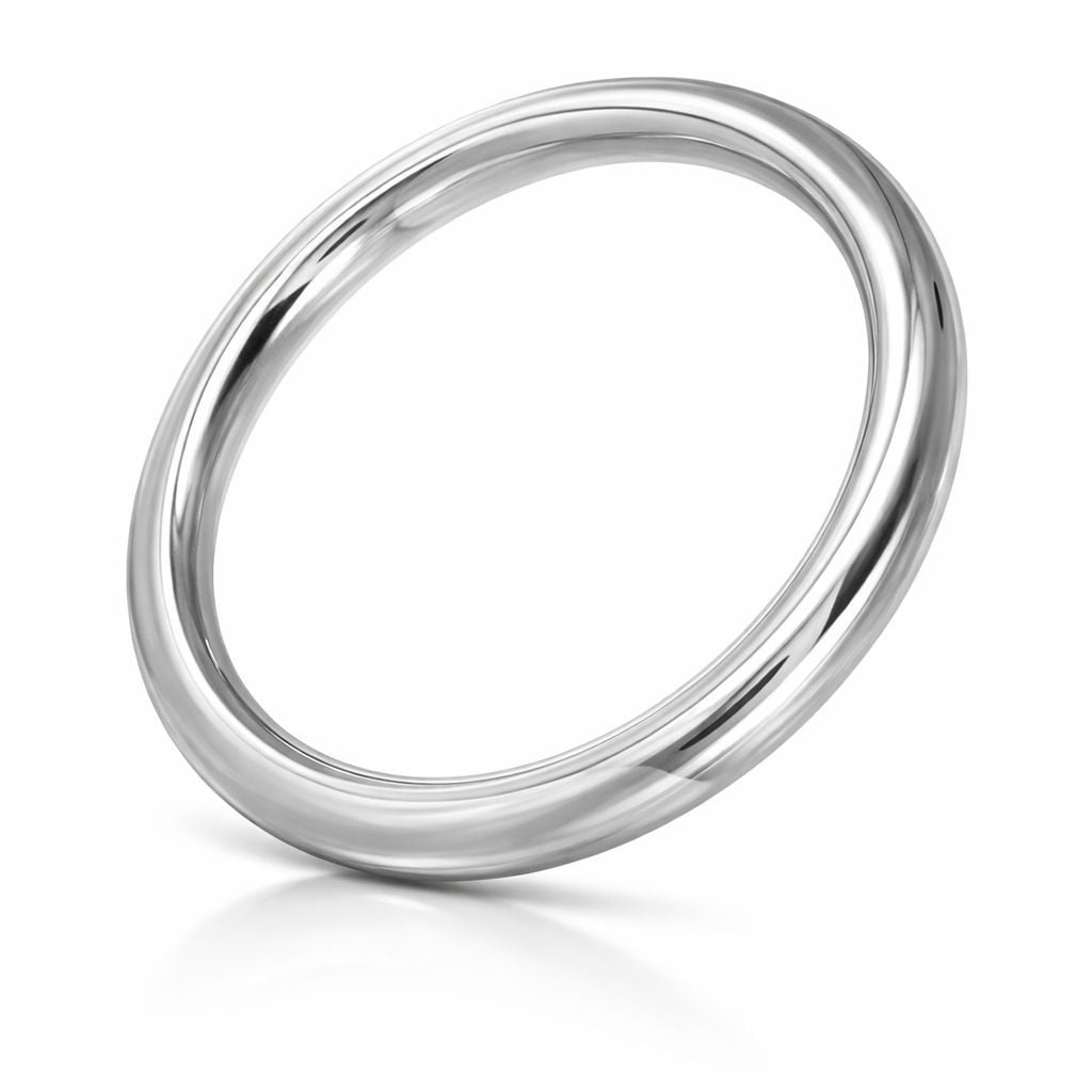 Erekční kroužek Slave4master Alpha-6 40 mm, erekční kroužek z nerezové oceli, tloušťka 6 mm