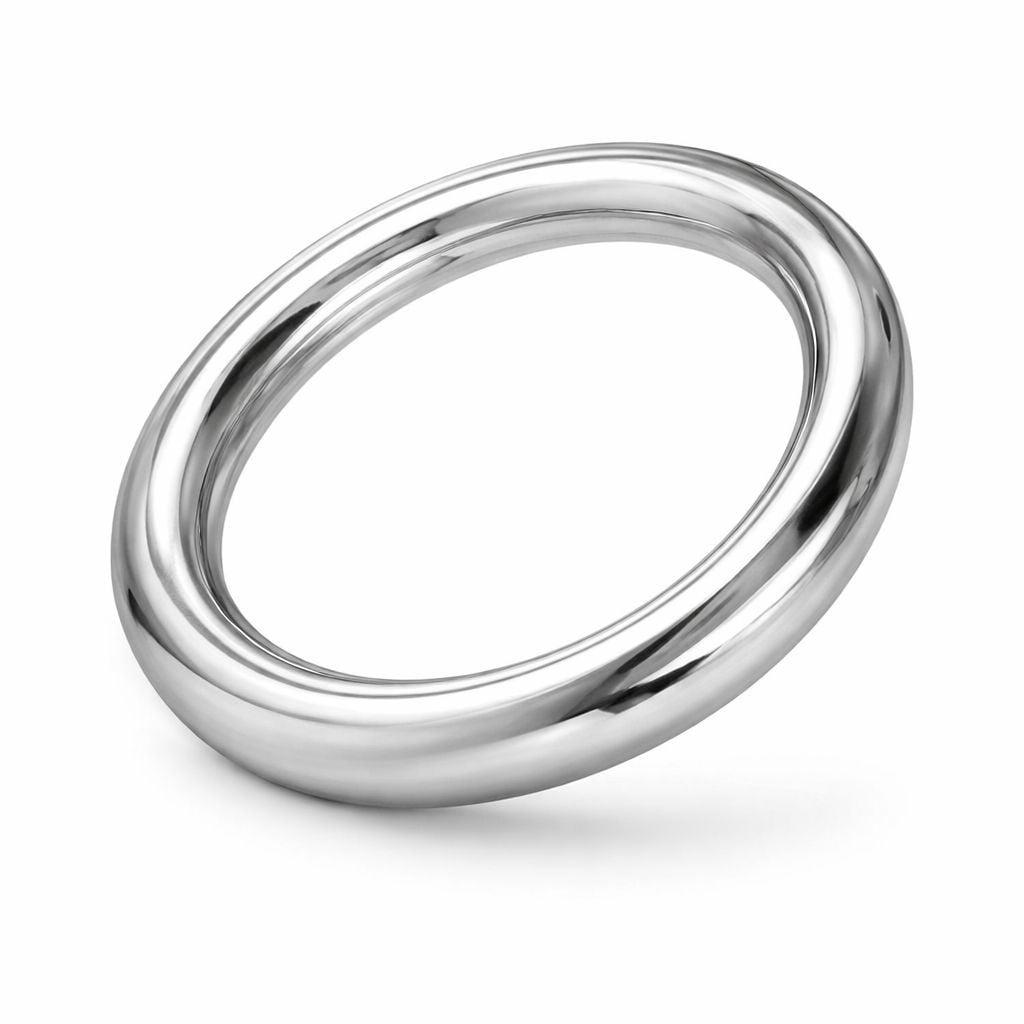 Erekční kroužek Slave4master Alpha-10 45 mm, erekční kroužek z nerezové oceli, tloušťka 10 mm