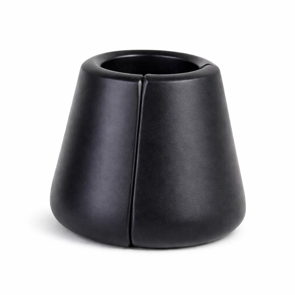 Slave4master Magna-Chute Ball Stretcher Black L, natahovač varlat z nerezové oceli