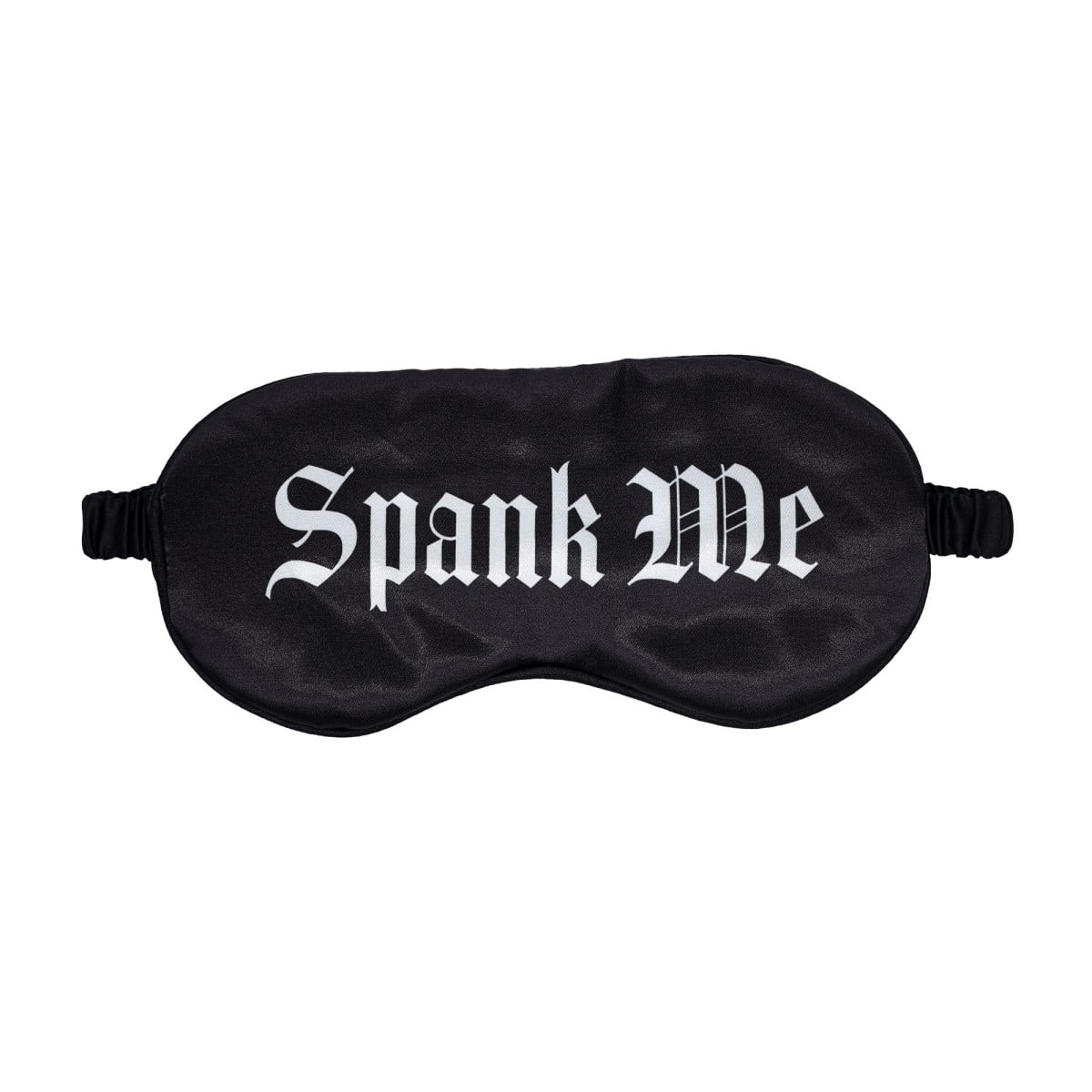 Ouch! Spank Me Satin Blindfold, hebká maska na oči s nápisem