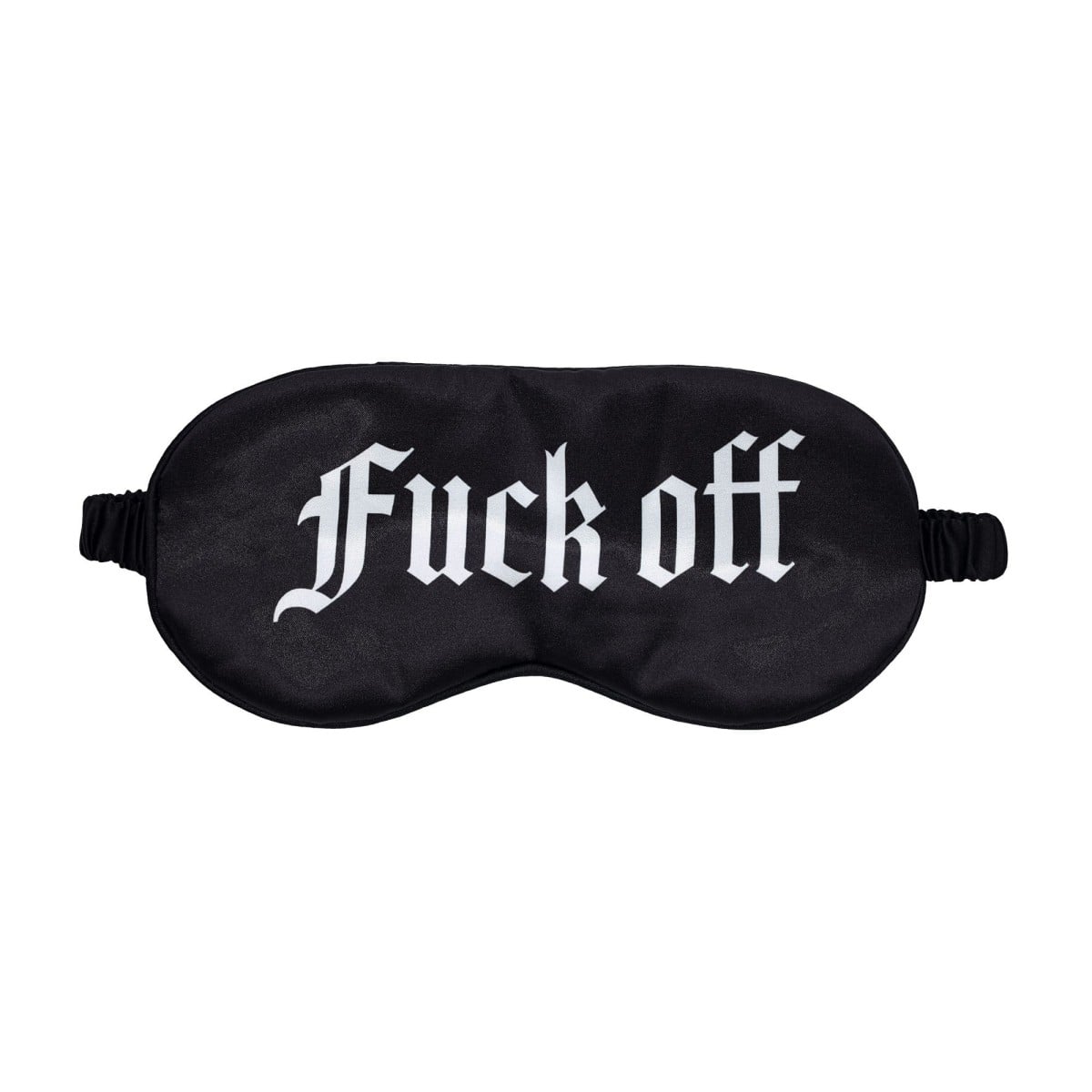 Ouch! Fuck Off Satin Blindfold, hebká maska na oči s nápisem