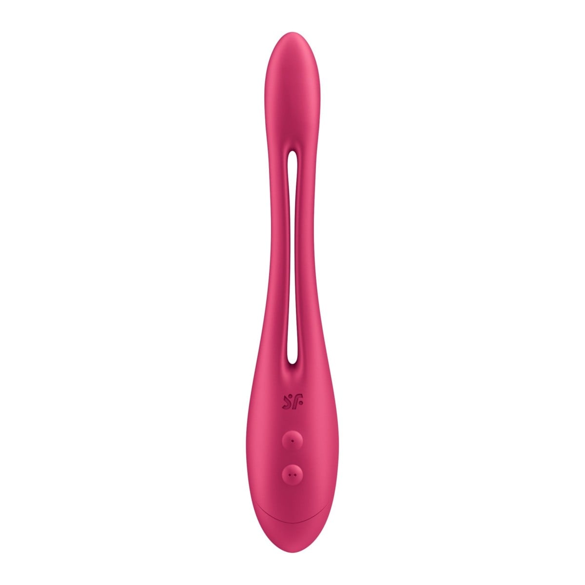 Satisfyer Elastic Game Pink Battery Series, flexibilní silikonový vibrátor na baterie pro ženy, muže a páry