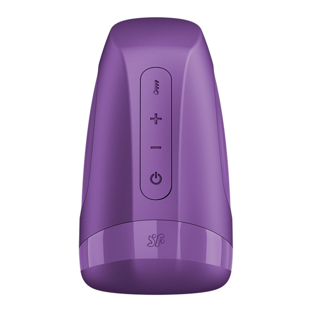 Satisfyer Men Heat Vibration Dark Berry Battery Series, vibrační masturbátor s vyhříváním na baterie